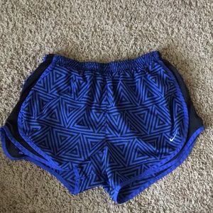 Nike Dri-fit royal blue running shorts